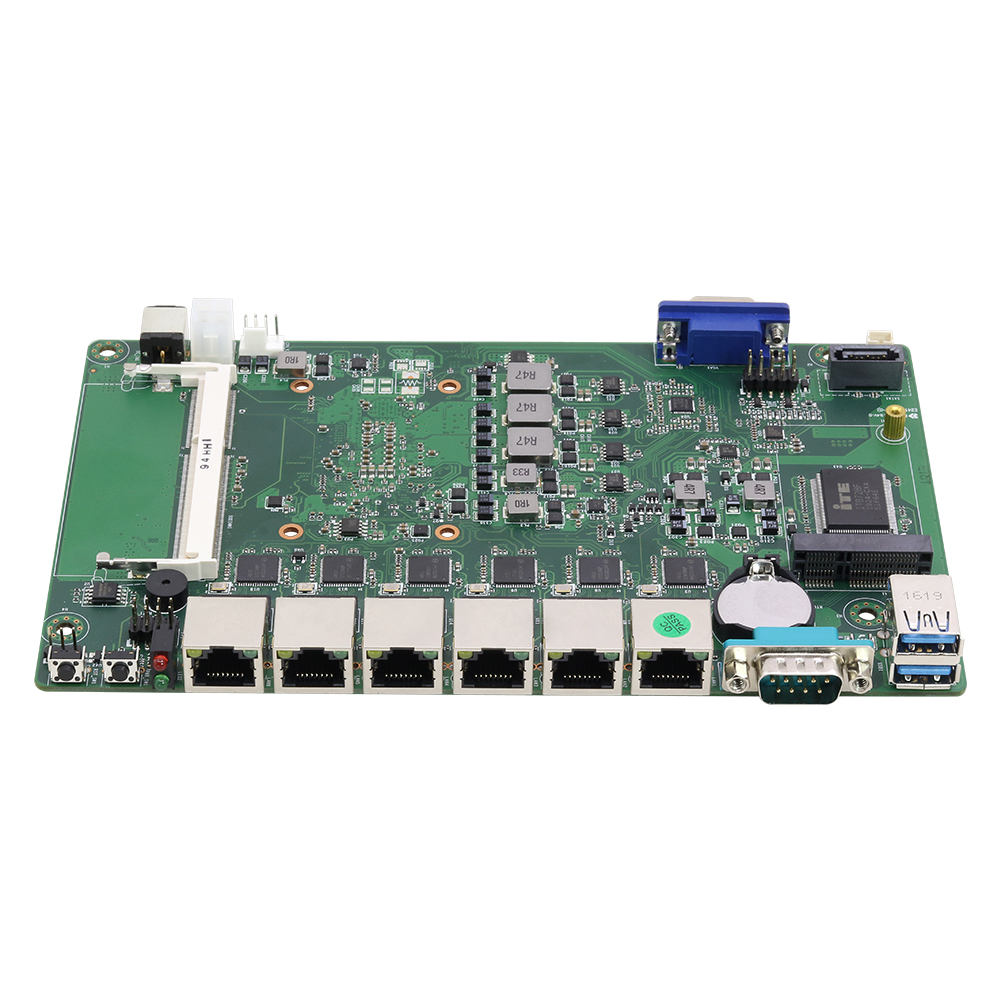 Pfsense, мини-ПК четырехъядерный процессор In-tel Ce-leron 3855U 3955U 4405U маршрутизатор брандмауэра 6x Gigabit Ethernet Поддержка AES-NI безвентиляторный barebone-система
