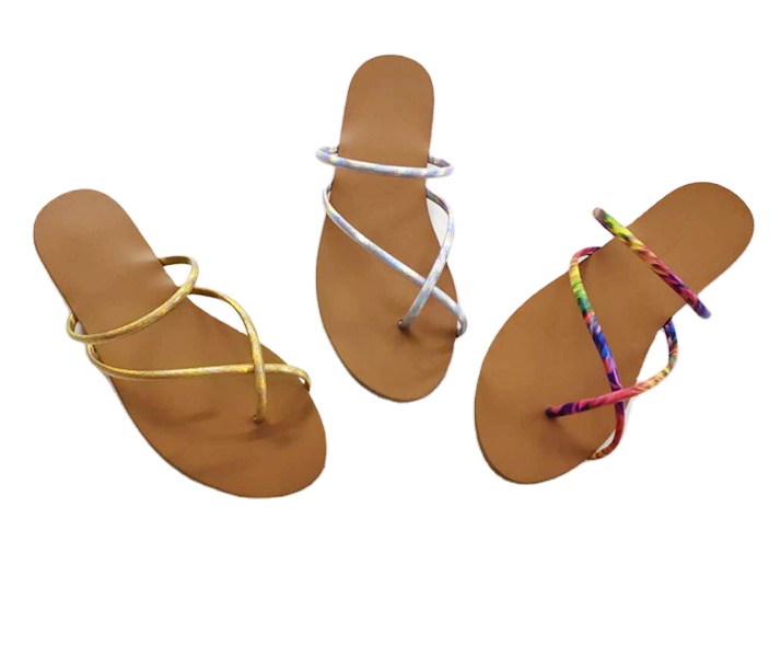 Hot Sale Tiny Straps Women Flats Slippers Sandals Colors Flip Flop Shoes women Sandals Slipper