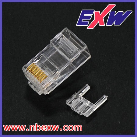EXW высококачественный разъем Cat6 RJ45, неэкранированный