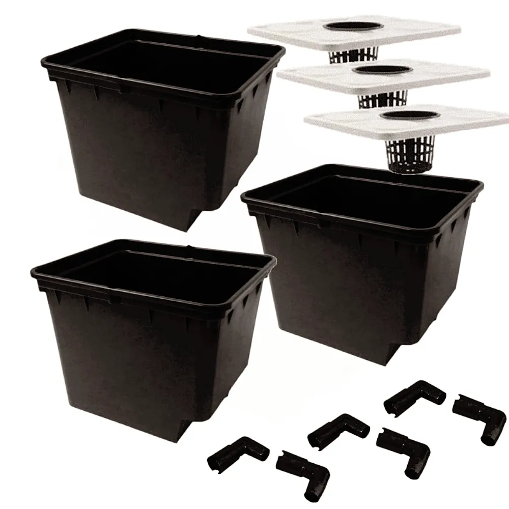 Dutch Bucket for Hydroponics Greenhouse Hydroponic Drip Irrigation Dutch Bucket System