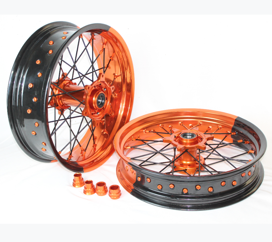 17 Inch Bicolor Complete Supermoto Rims for EXC 250