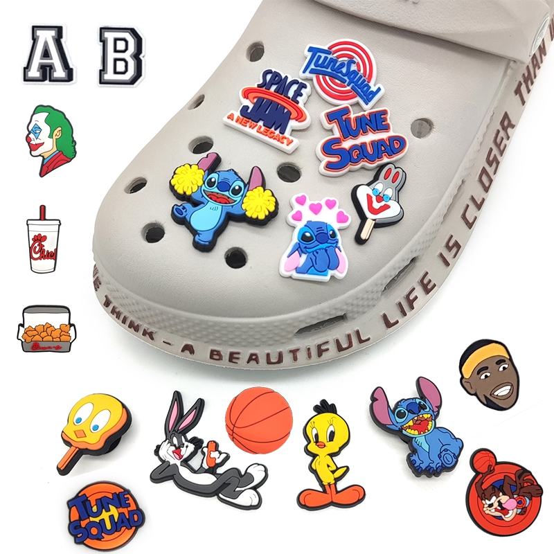 Оптовая продажа, украшения для обуви Space jam Sports, украшения для обуви croc charm raiders
