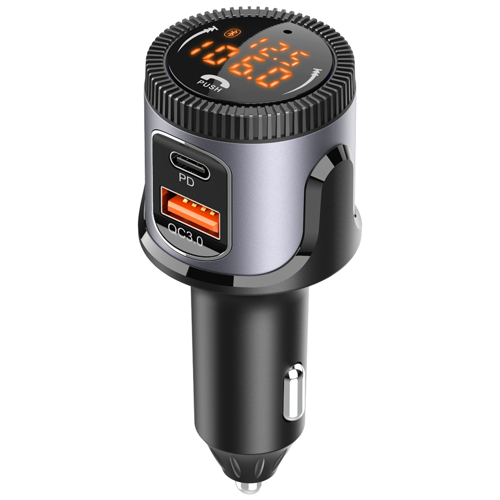 FM Transmitter Car Wireless BT-compatible 5.0 FM Radio Modulator Car Kit USB Car Charger MP3 Player