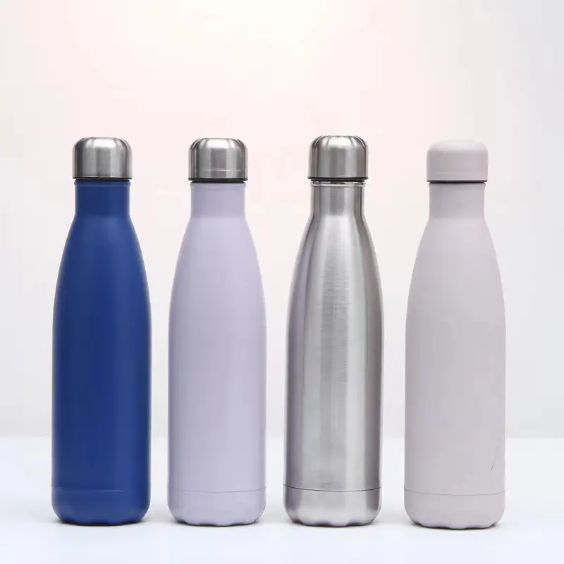 500ml custom logo vacuum insulated stainless steel water bottle double wall coke cola shape sport water bottle