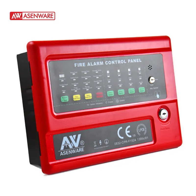 Commercial Building Fire Security 4 Zone Conventional Fire Alarm Control Panel