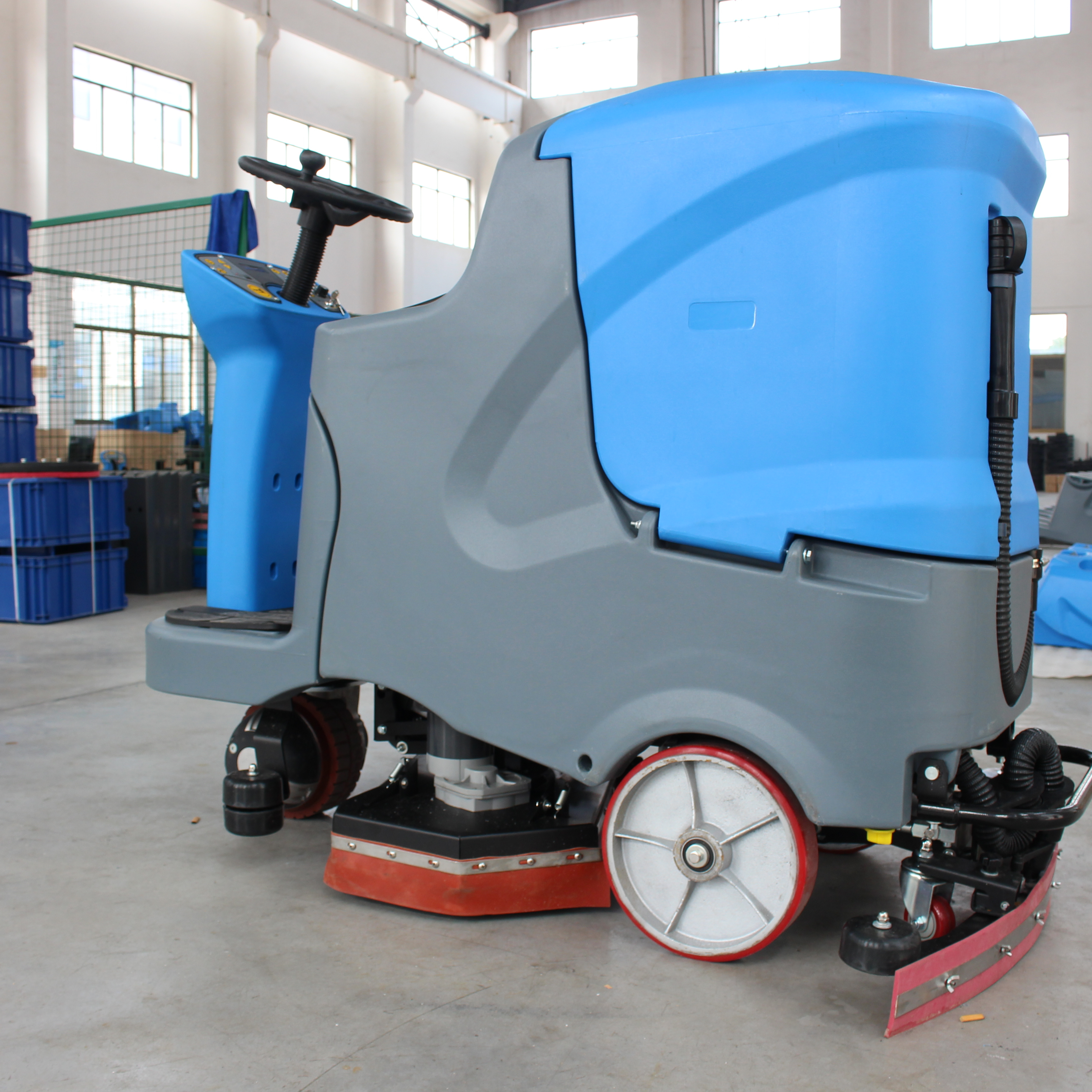 super high efficiency ride on China New Products Dual Brush Floor Scrubber price