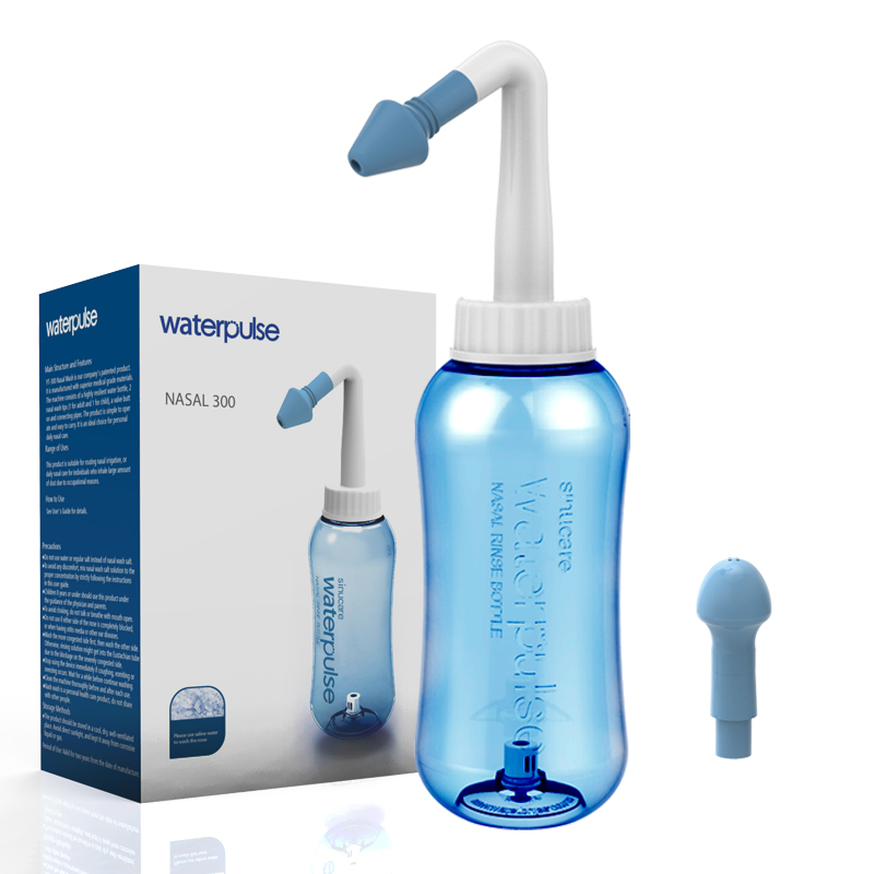 Waterpulse 300 мл Оптовая Продажа Sinus промыть носовой орошения нос очиститель FDA CE утвержден