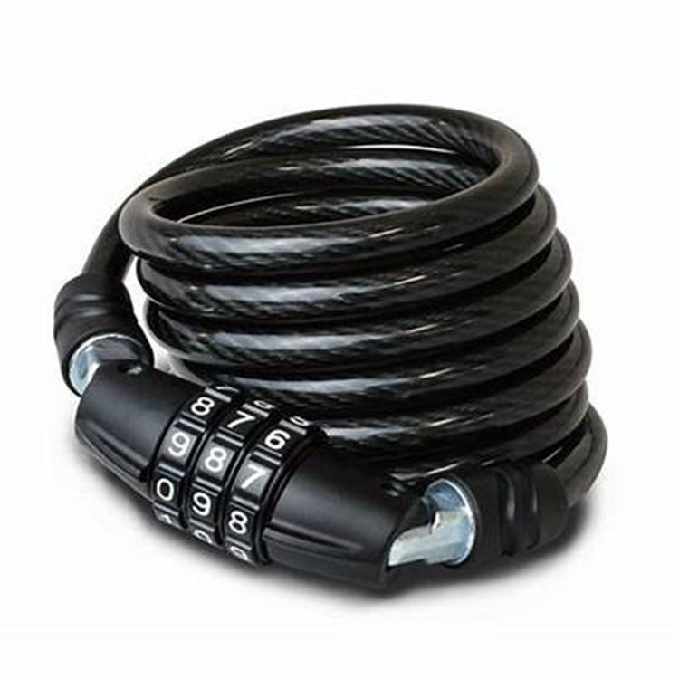 Folding Bicycle Cable Lock Security Accessories For Bike&ampmotorcycle Portable Bikelock With Keys