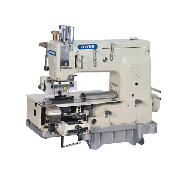 hot sale ZY1412PQ Zoyer 12-needle flat-bed machine industrial sewing machine for simultaneous shirring