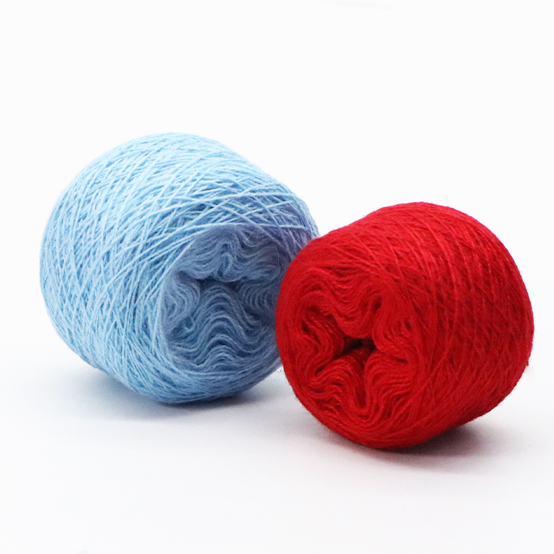 2/48nm Angora core spun yarn Fibre polyester acrylic blended yarn fabric knitting weaving Hand Knitting warm sweater