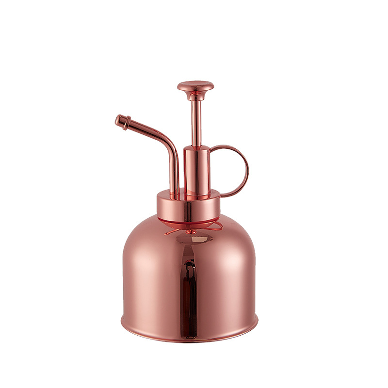 2020 Wholesale Amazon hot sale 300ml golden stainless steel spray bottle for indoor garden planting disinfection