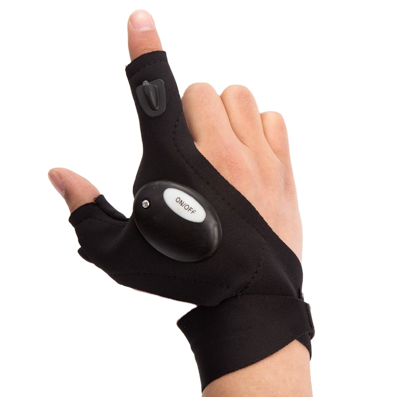 High Quality Magic Strap Fish Camping and Work Safety Luminous Flashlight Led Gloves Adult with Waterproof Lights