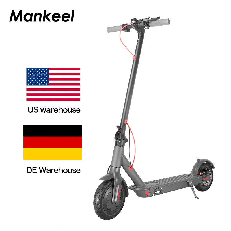 Mankeel по стандартам ЕС/США Склад Электрический Скутер E-скутер способный преодолевать Броды складной 2 колеса скутер новый тип подарок свет 36V350W