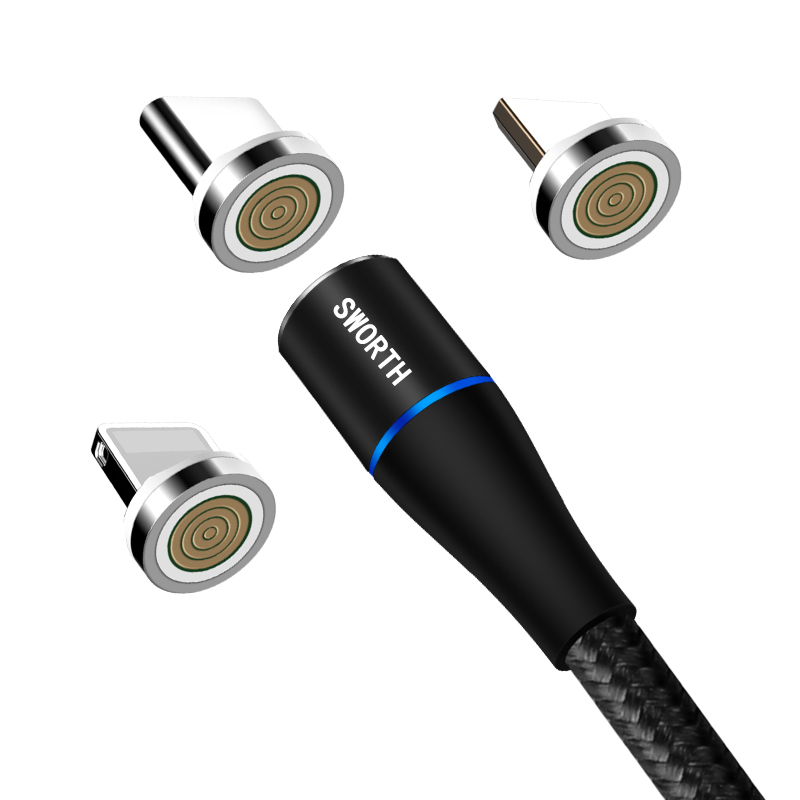 Зарядный кабель 3 в 1, магнитный usb-кабель, usb-кабель для быстрой зарядки