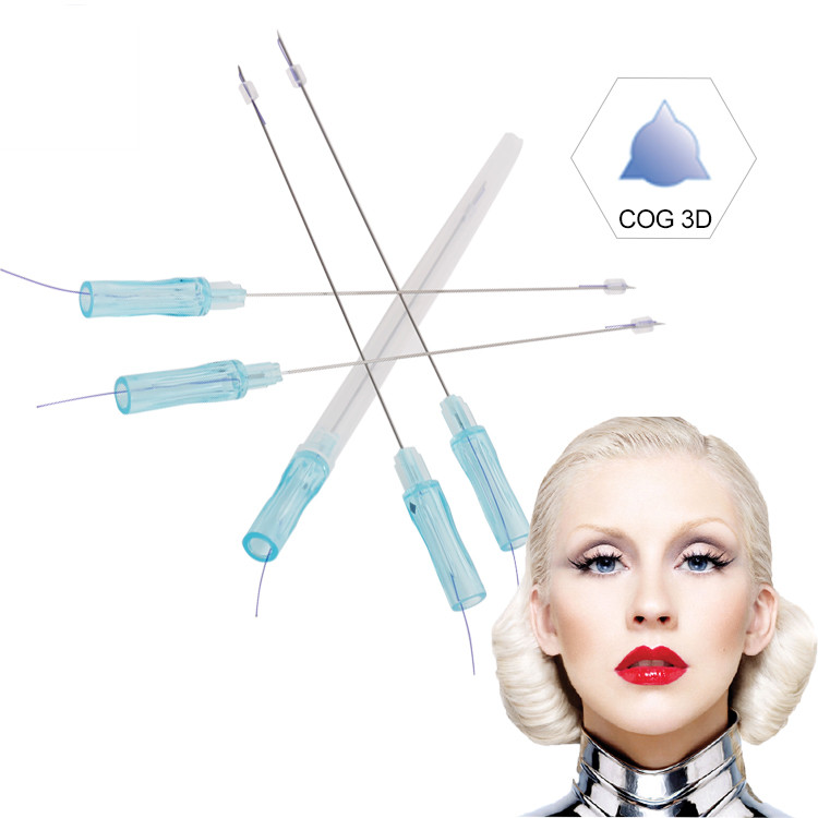 PDO/plla twin thread facial lift polydioxanone absorbable sutures placenta iniettabile plastic cog 3d