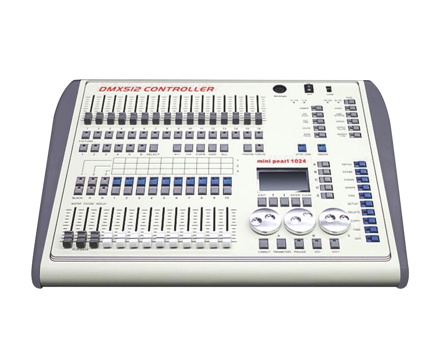 Лидер продаж DMX512 сценическое движущееся головное освещение консоль мини жемчуг 1024B контроллер сценического освещения