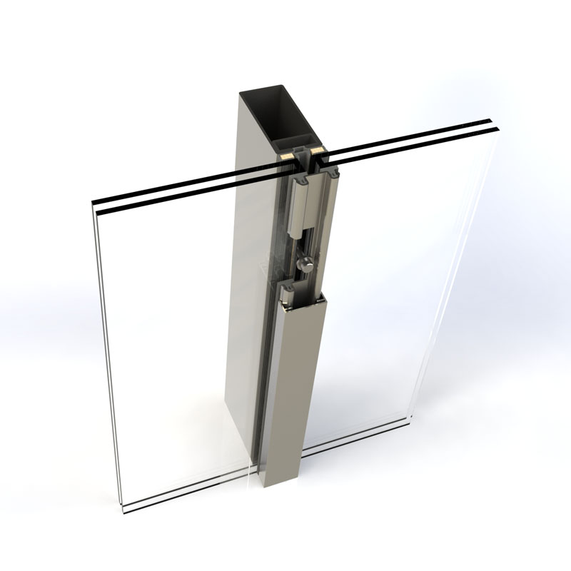 Frameless Glass Curtain Wall for Terrace Glazing balcony glass curtain system