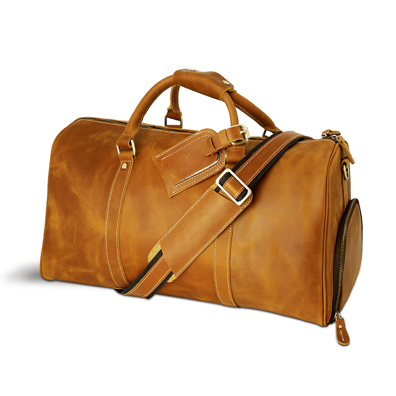 Багажная сумка ручной работы для путешествий Carryall Спортивная переносная кожаная спортивная сумка