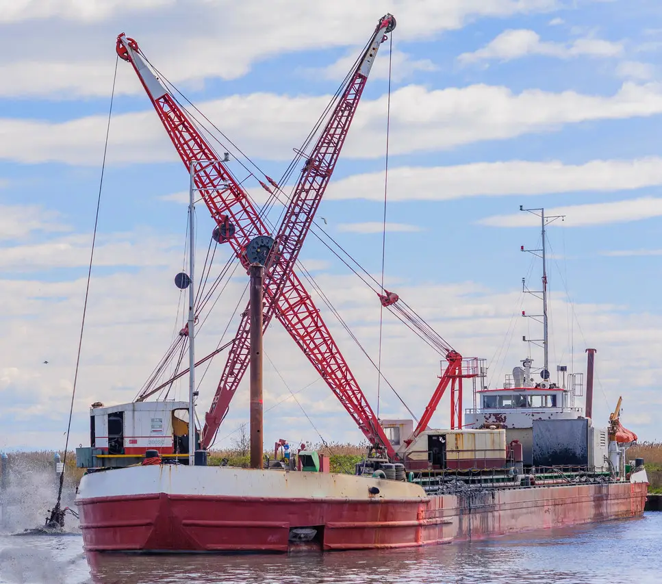 Modular Steel Portable Pontoons floating Platform crane Barge factory supply with crane