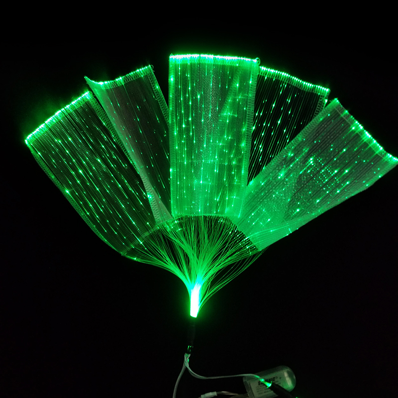 Wholesale spandex lace optical textiles led luminous glow in the dark fiber optic light up fabric