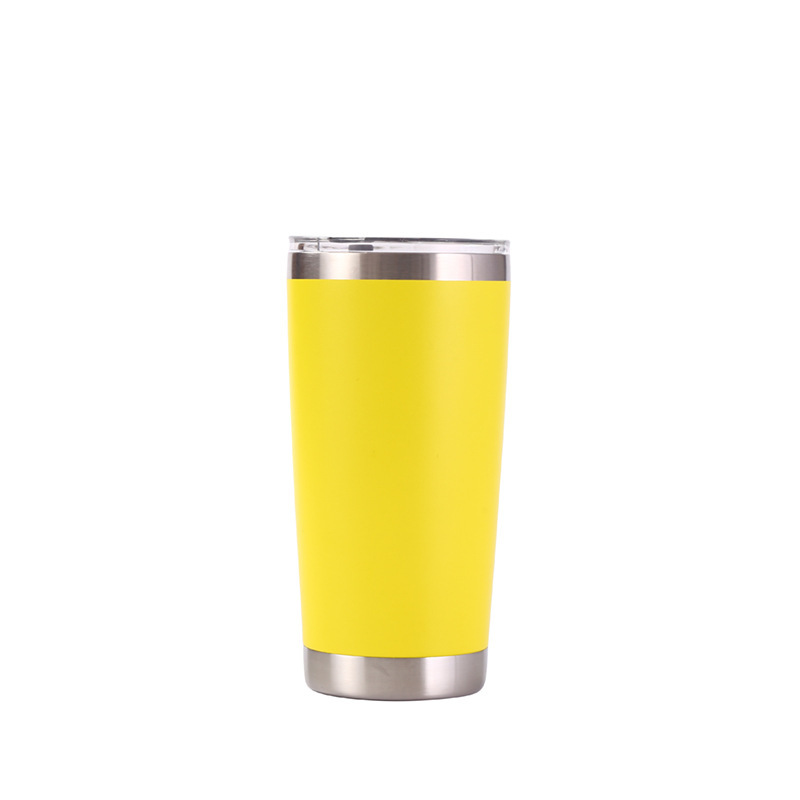 Amazon Hot 20oz Stainless Steel Travel Large Capacity Car Large Ice Creative Portable Insulation Cup