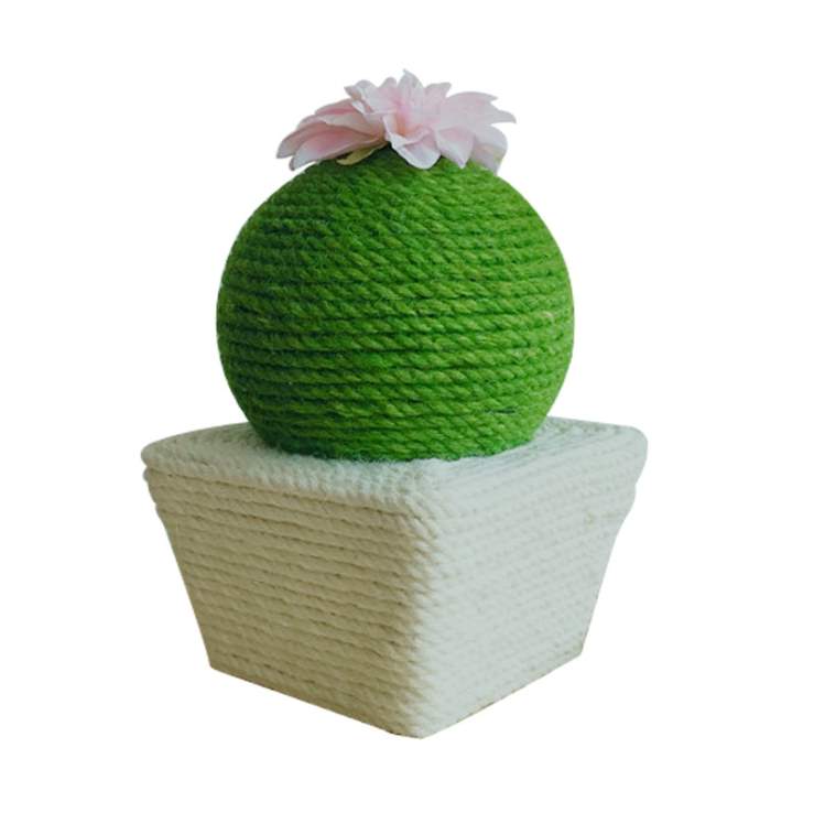 Wholesale Sisal Hemp Green Cactus Tree Scratching Post Unique Cat Trees Fast Delivery