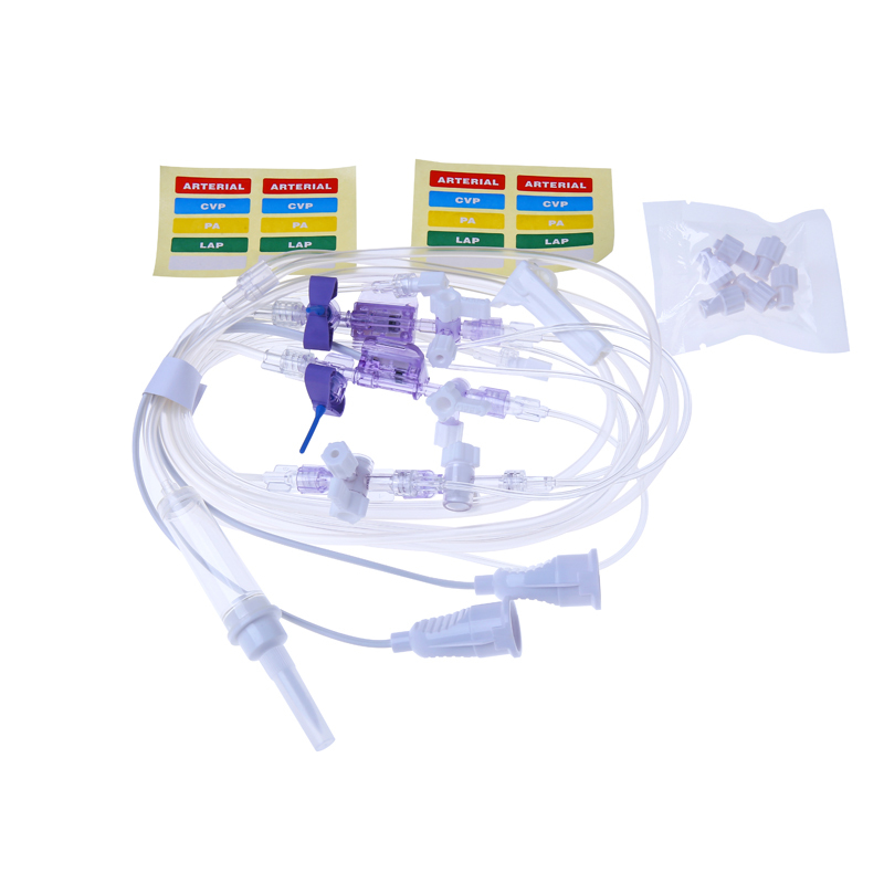 medical supplier single use multi connector arterial venous blood disposable invasive blood pressure transducer