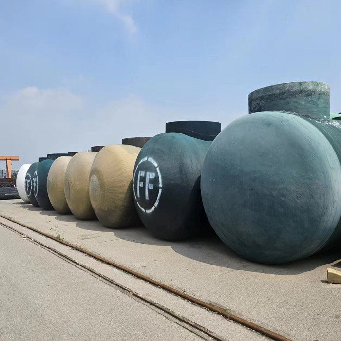 FRP GRP Horizontal Anti-Corrosion Storage Tank for Chemical Storage Equipment