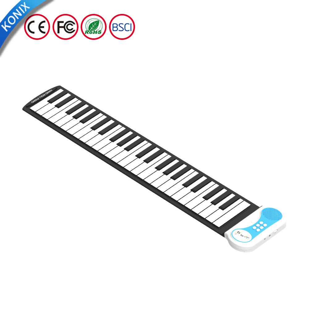 Оптовая продажа, портативное пианино Oed, Midi-клавиатура, пианино, Usb рулон, 49 клавиш, гибкое Силиконовое рулонное пианино