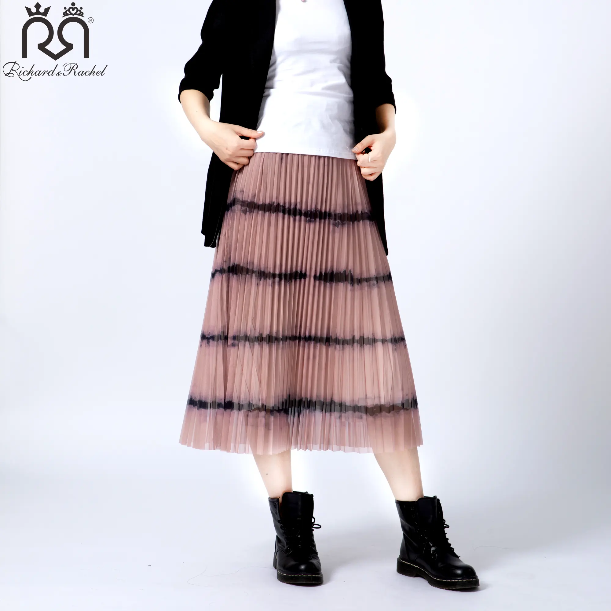 High Quality Mini Plaid Pleated Skirt Mini Club Wear Pleated Skirt Sets For Women