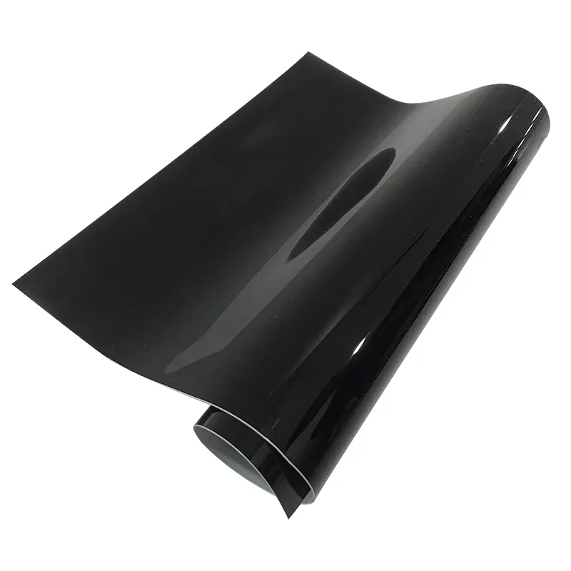 TPH Material Top Quality Bright Black Scratches Resistant Vinyl Film Car Wrap