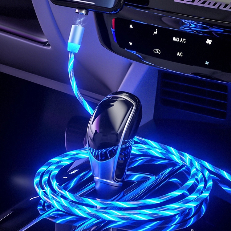 Factory Outlet Led Electric Magnetic Type C Usb 3 In 1 Charging Cable For Phone