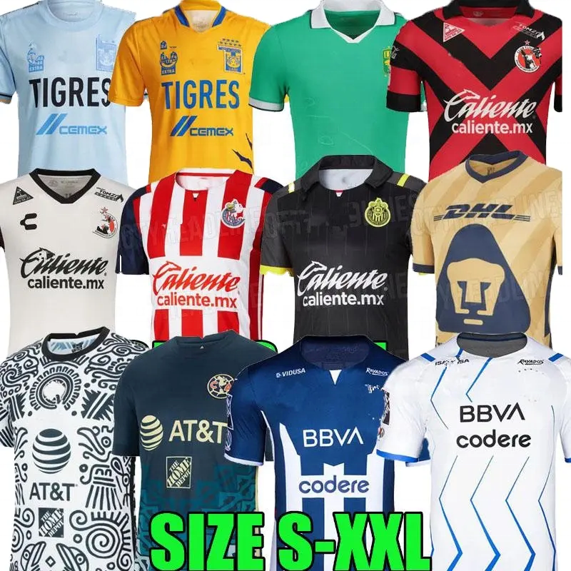 Chivas rayados Монтеррейской Toluca Santos Мексика Клубные команды Джерси Америка Тихуана Pachuca Leon camisetas de futbol футбол Джерси