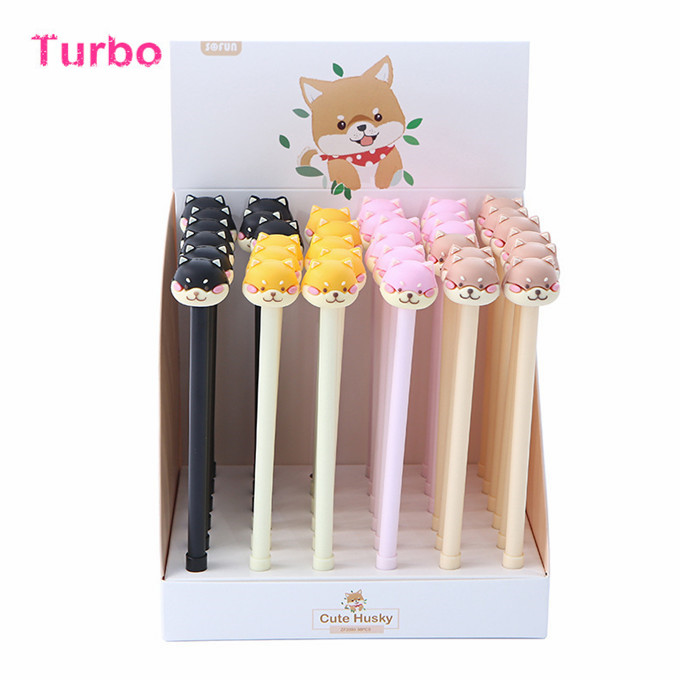 Online store cheap promotional funny dog gel ink pen free sample New Kawaii writing stationery supplies for school