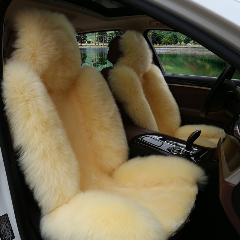 car seat cover winter wool front row single seat cushion plush seat cushion