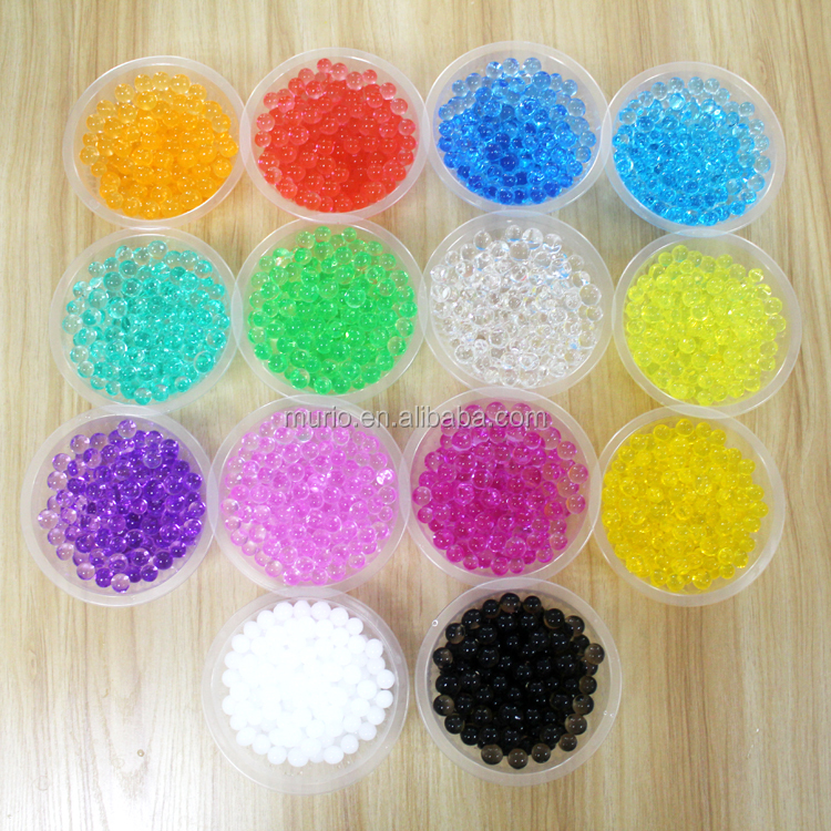 15 colors absorbent polymer beads ball crystal mud soil MarvelBeads for water plant jelly bath