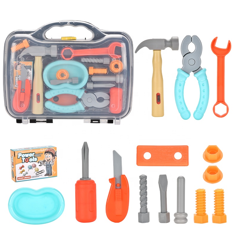 Simulation Home Pretend Play Storage Box Suitcase Plastic Tool Toys Set For Kids Boys