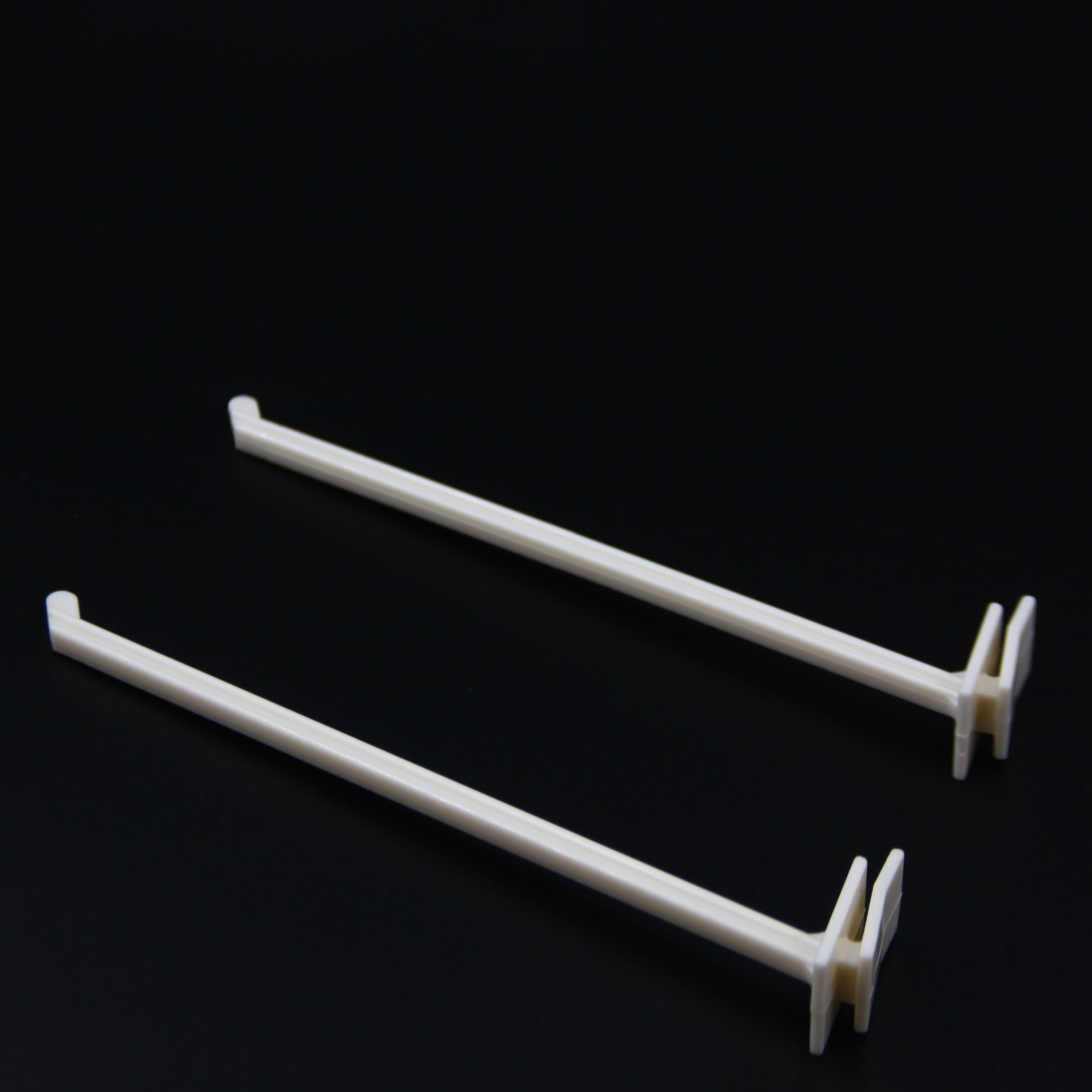Китайское производство, недорогая пластиковая стена ABS peg hook, стена дисплея, пластиковый крюк для дисплея, Пряжка белого цвета