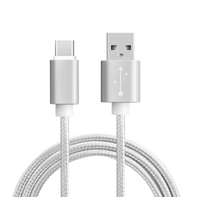 Шнур 1,5 м в нейлоновой оплетке USB 3.1 Type-C зарядное устройство Синхронизация данных Быстрая зарядка USB C кабель