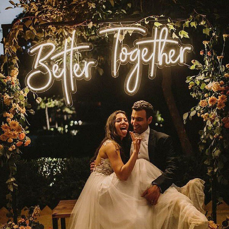 better together custom Acrylic Neon Signs Led Signature small Neon Light sign decoration Drop shipping