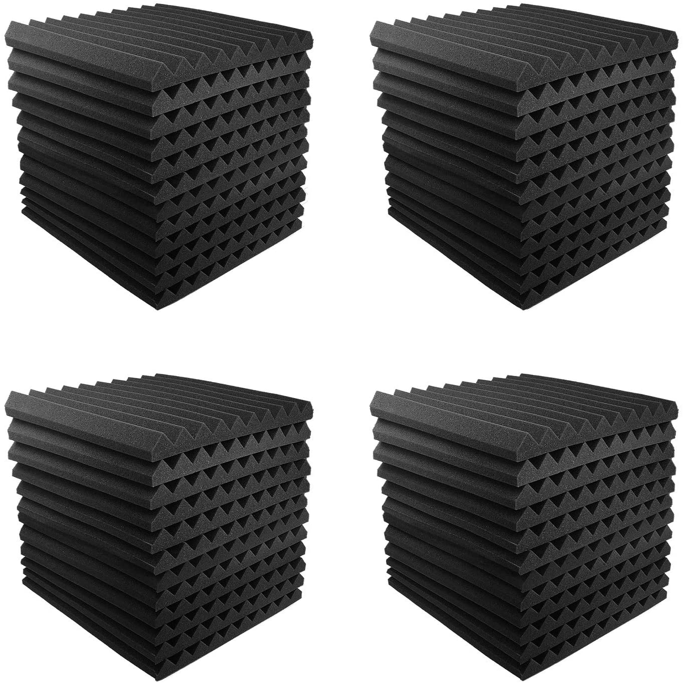 Акустические пенопластовые панели, 1 "X 12" X 12 "Студия звукоизоляция клинья огнеупорные звукоизоляционные прокладки акустическая обработка