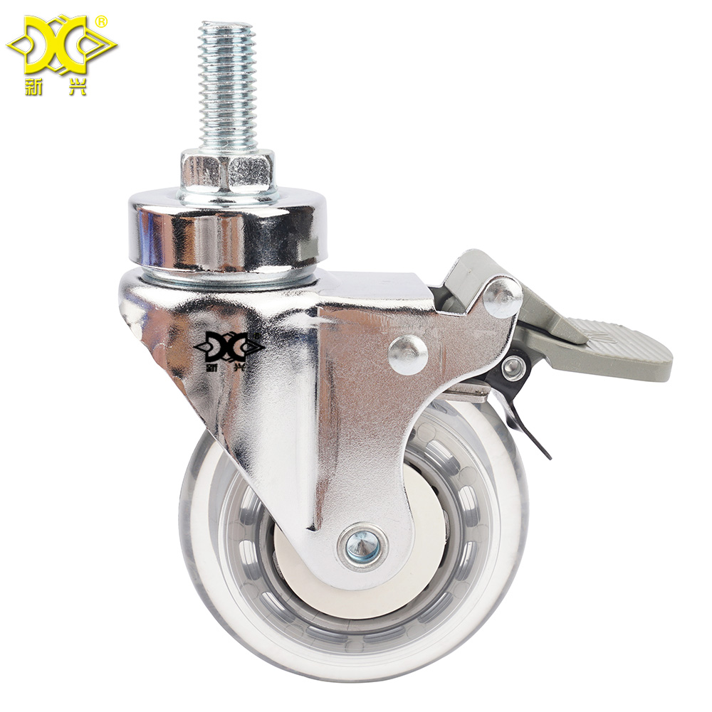 3 inch swivel medical bed caster for baby trolley