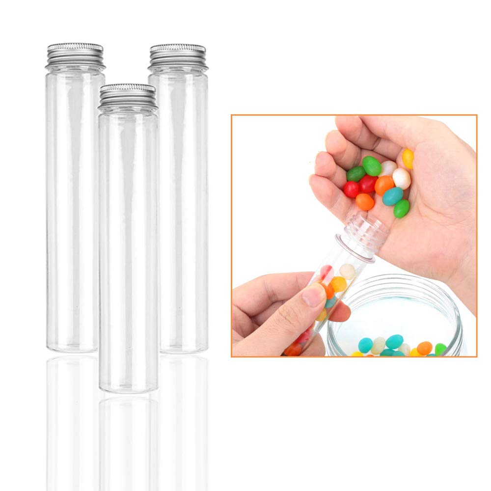 Food Grade PET Plastic Test Tube With Screw Cap