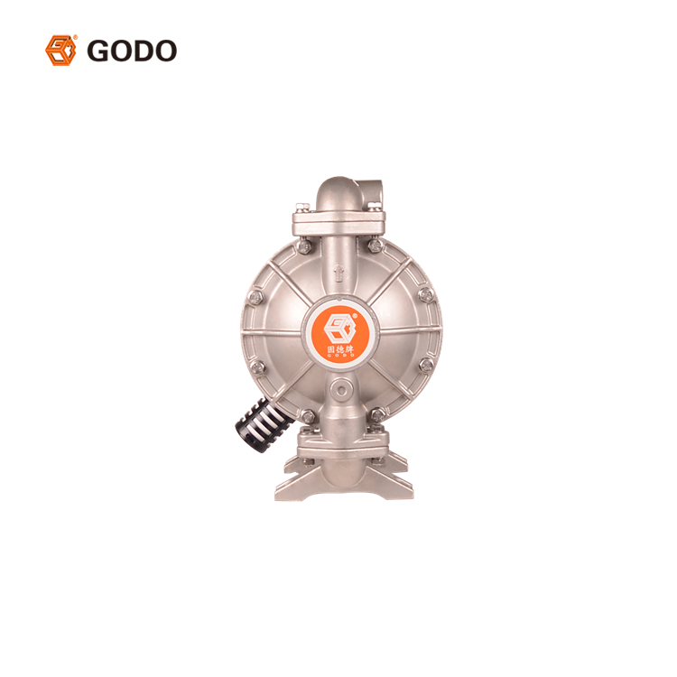 GODO QBY3-25AP двойной мембранный насос для перекачки 1/2 "дюймов Heavy Duty из нержавеющей стали с пневматическим приводом