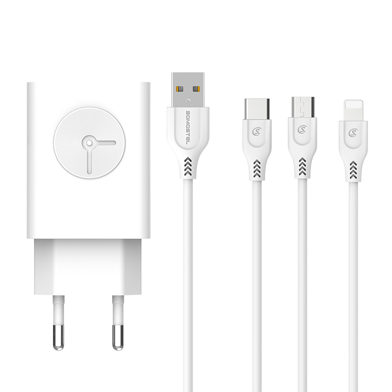 Высококачественное зарядное устройство Somostel A72 для iphone, оригинальное быстрое зарядное устройство 2 в 1 с портом USB Type-c, портативное зарядное устройство для iphone 13 pro