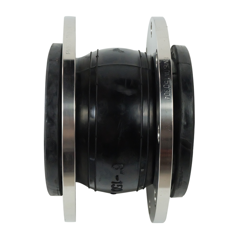 DN200 8 Inch single bellow rubber flexible joint with JIS flange