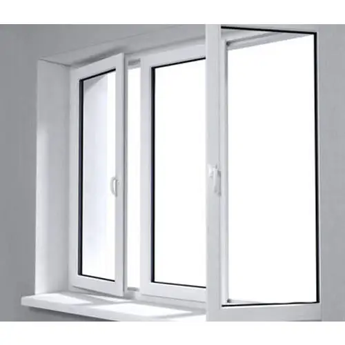 WANJIA French Style Residential PVC Windows Double Pane Window uPVC Casement Window