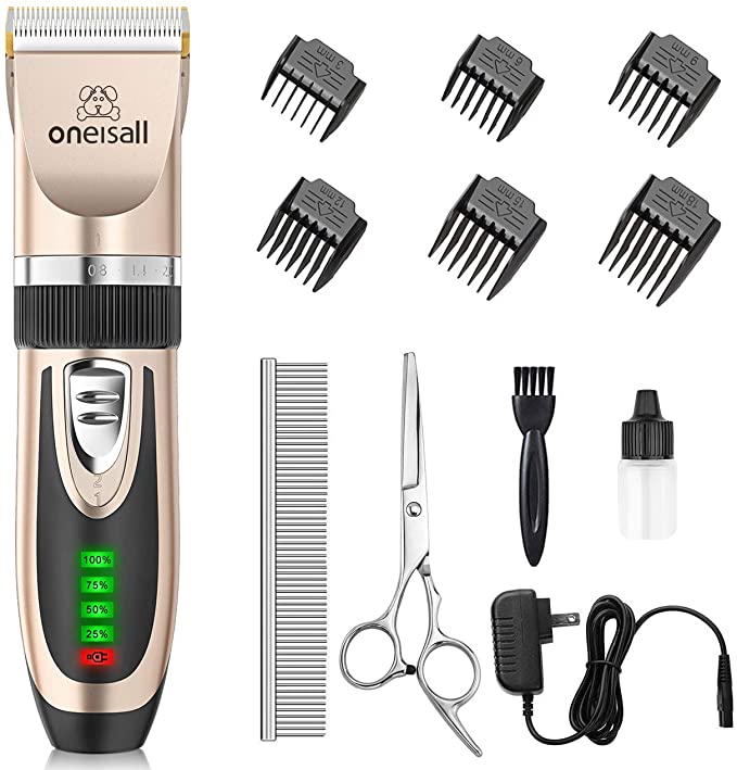 usb rechargeable electric dog cat pet hair trimmer cutter remover grooming clippers shaver kit set pet clippers