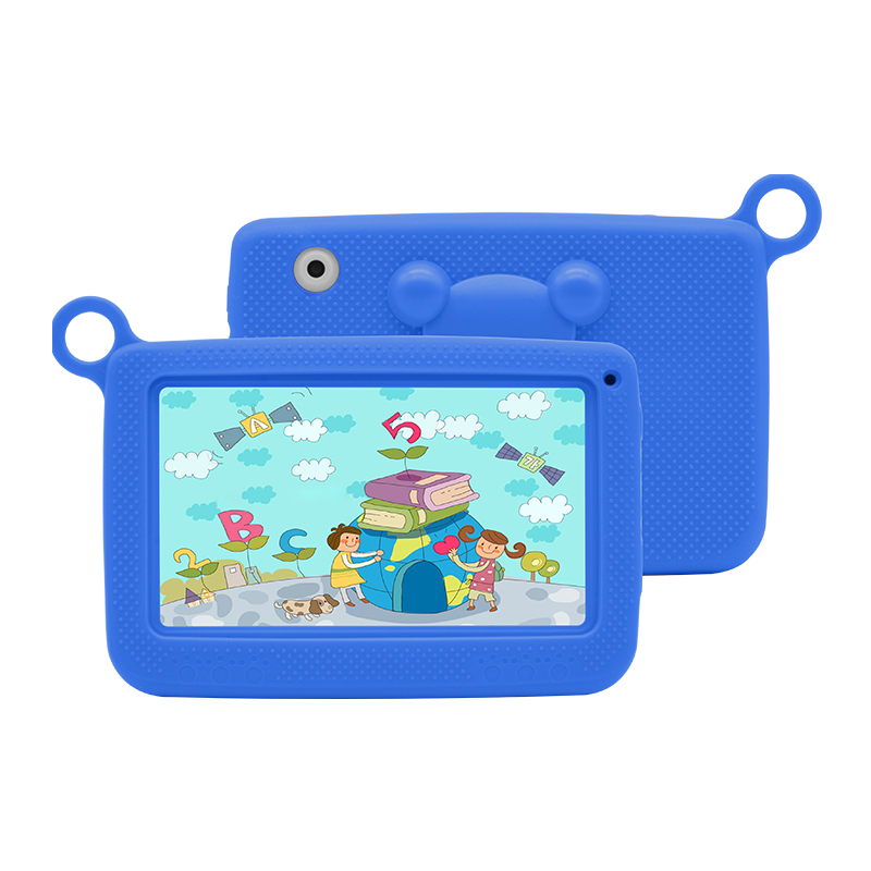 Electronic Education Kids Game Study Pad 1gb Ram 16 gb Wifi 7 Inch Children Learning Android 8.1 Tablet PC With Silicone Case