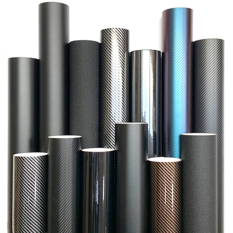 Air Bubble Free 3d Textured Blue Carbon Fiber Wrap Vinyl Film Sticker For Car Interior Decoration